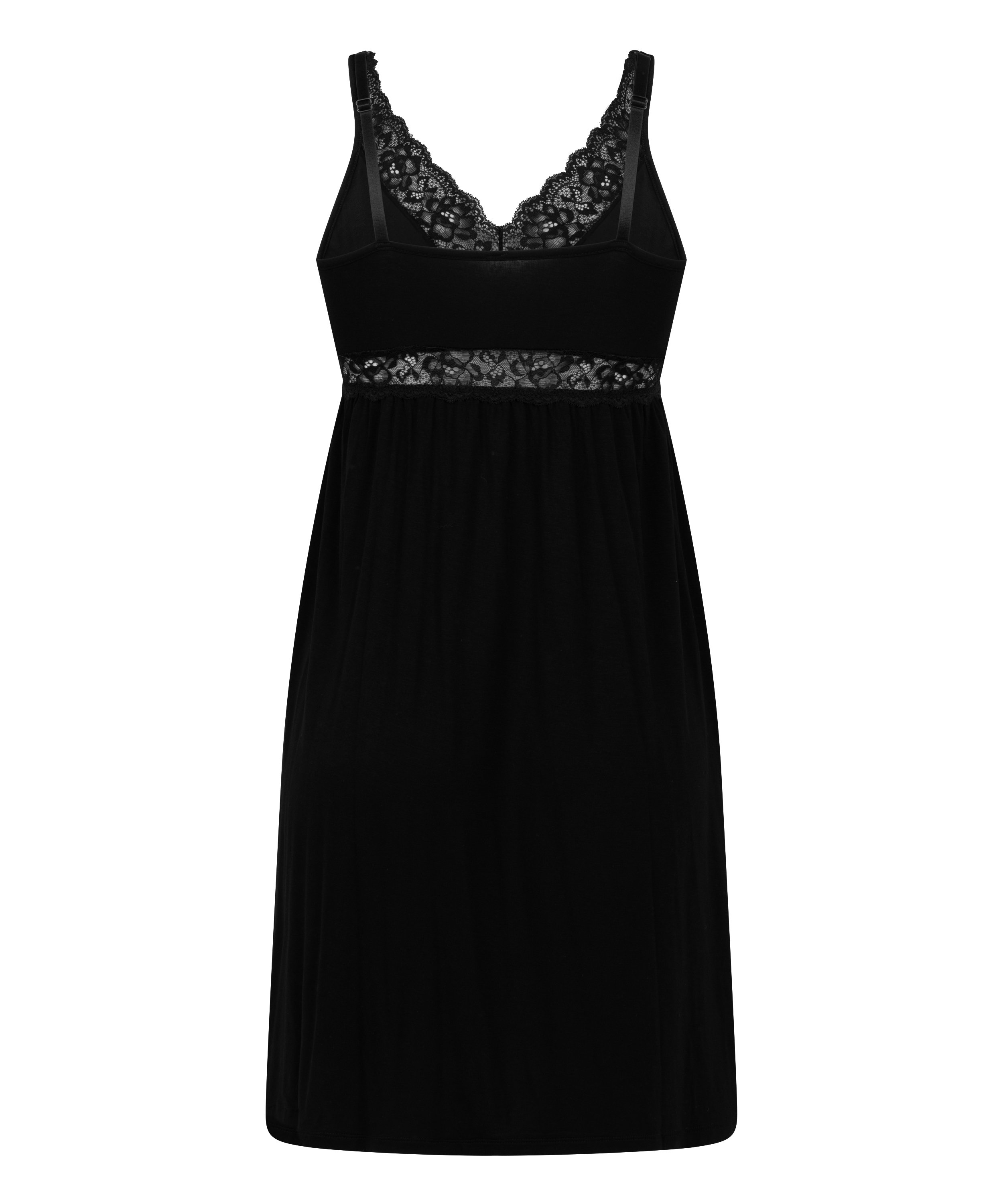 Jersey Slipdress, Black, main