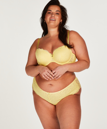 Marine Padded Underwired Bra, Yellow