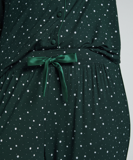 Jersey Pyjama Pants, Green