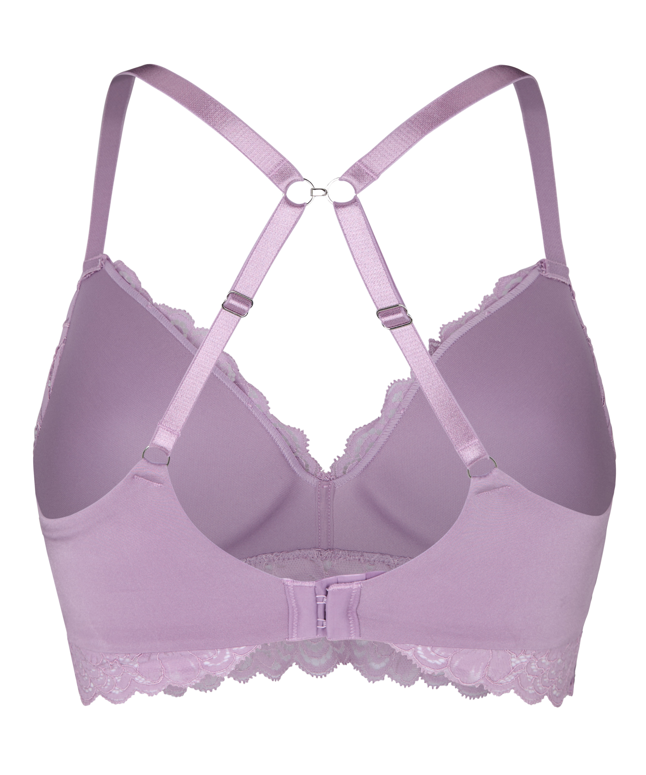 Andrea Padded Non-Wired Bra, Purple, main