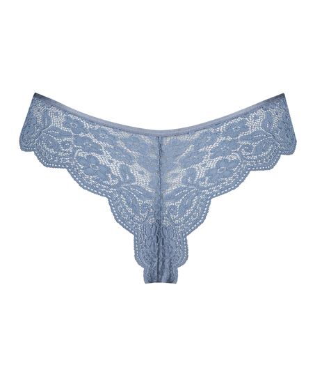 High leg Brazilian, Blue