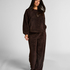 Longsleeved Top Fluffy Fleece., Brown
