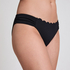 Scallop Rio Bikini Bottoms, Black
