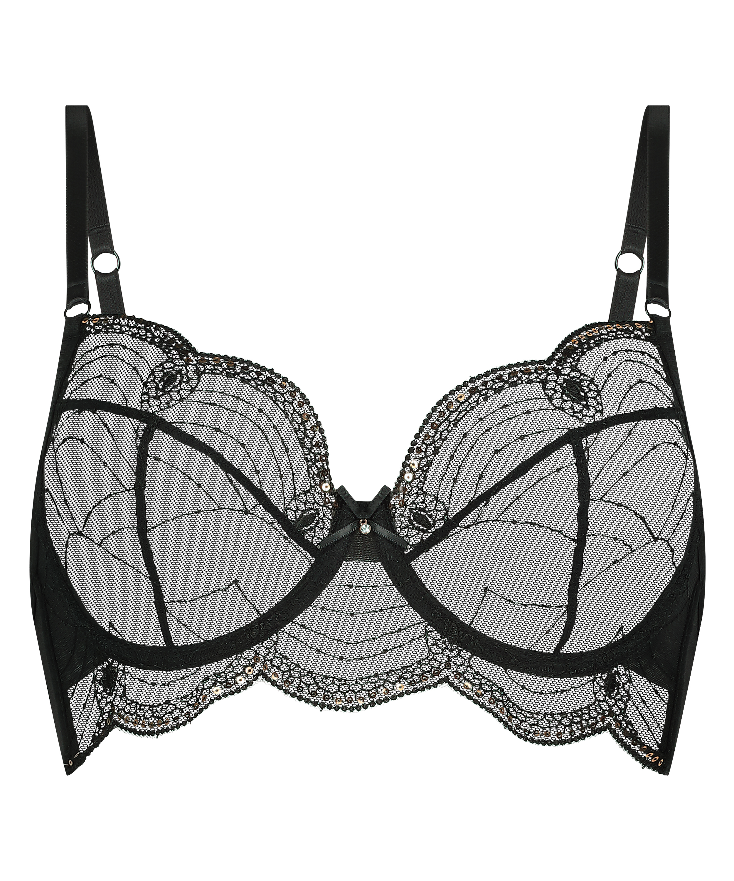 Ruby Non-Padded Underwired Bra, Black, main