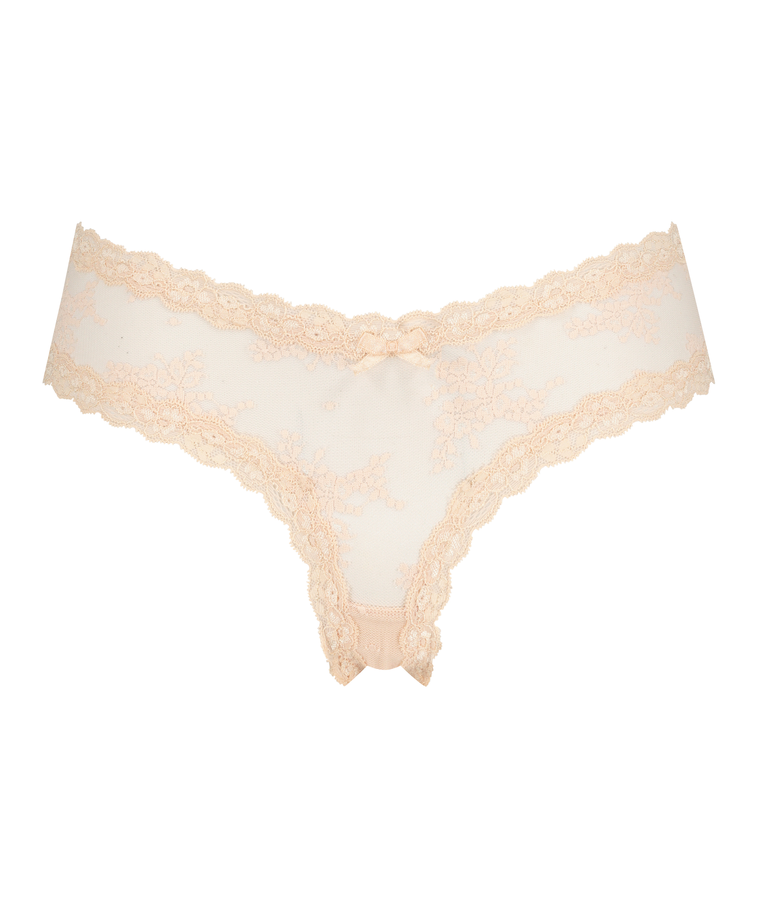 V-shaped Brazilian knickers mesh, Pink, main