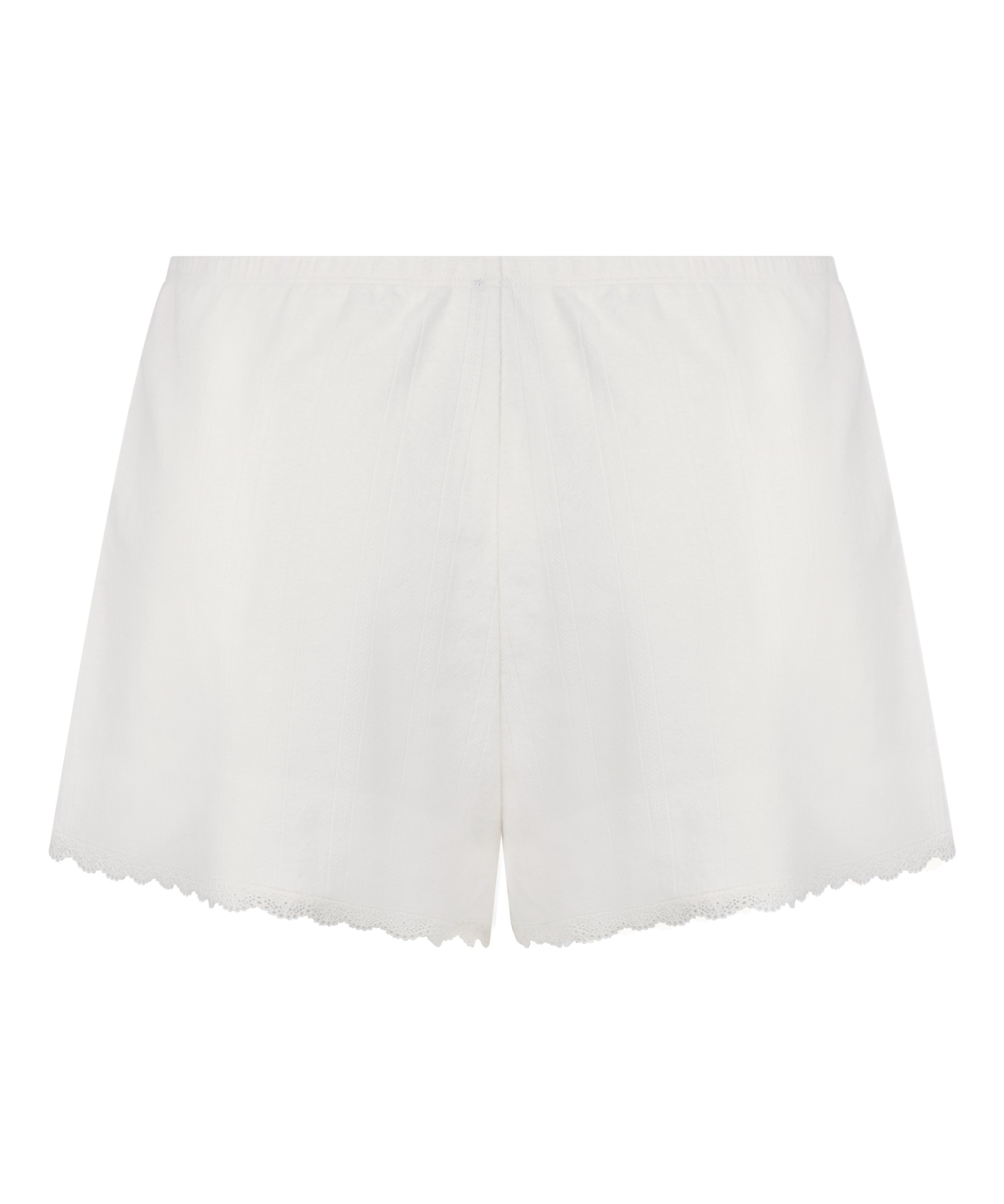 Pointelle Shorts, White, main