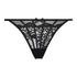 Louisa high leg Thong, Black