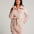 Fleece Zip Bathrobe, Pink