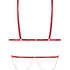 Chain Top Bralette, Red