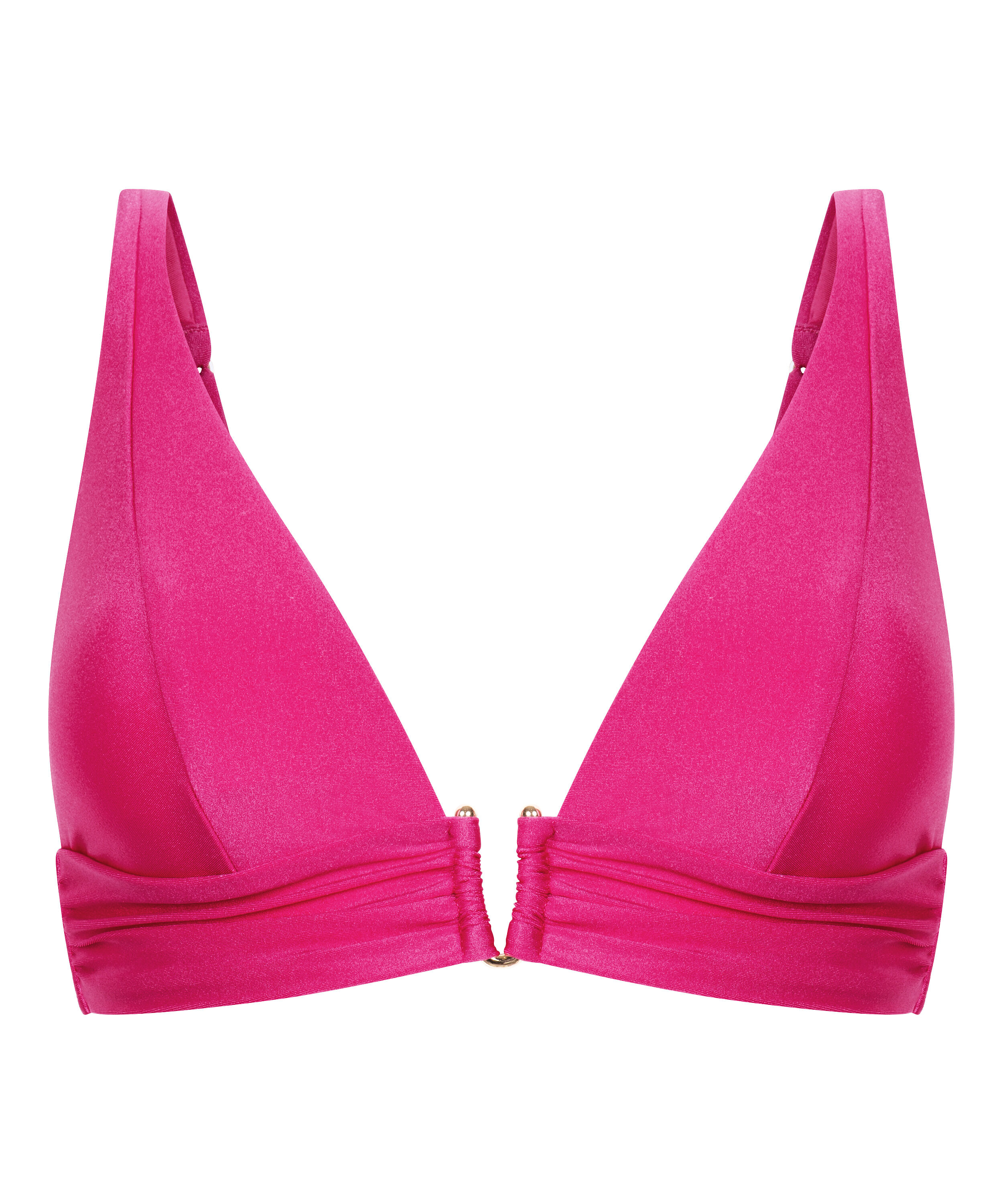 Luna Triangle Bikini Top, Pink