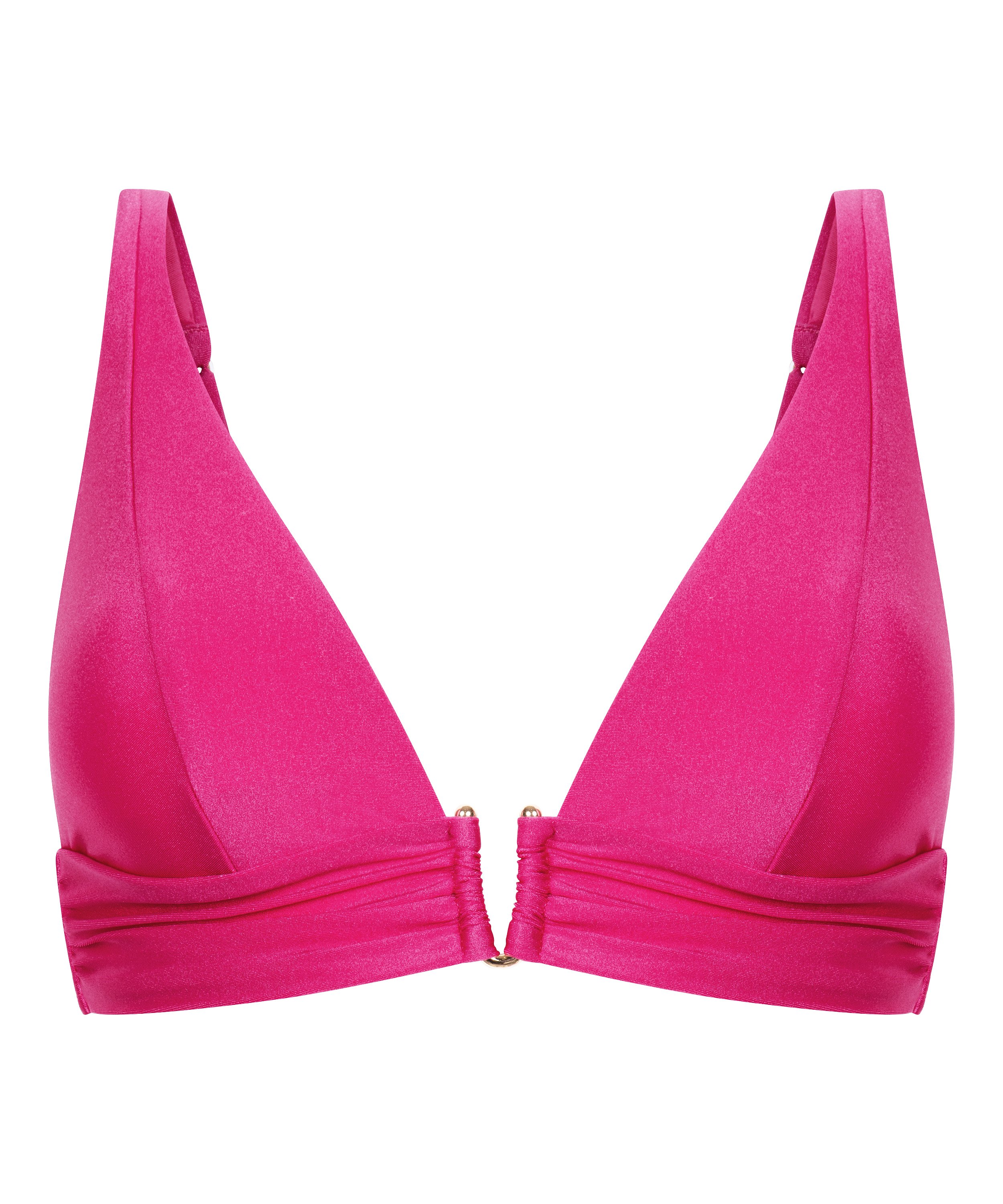 Luna Triangle Bikini Top, Pink, main