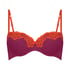 Lace & Shine Padded Underwired Bra, Pink