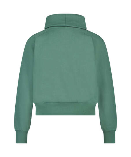 Funnel Neck Sweater, Green
