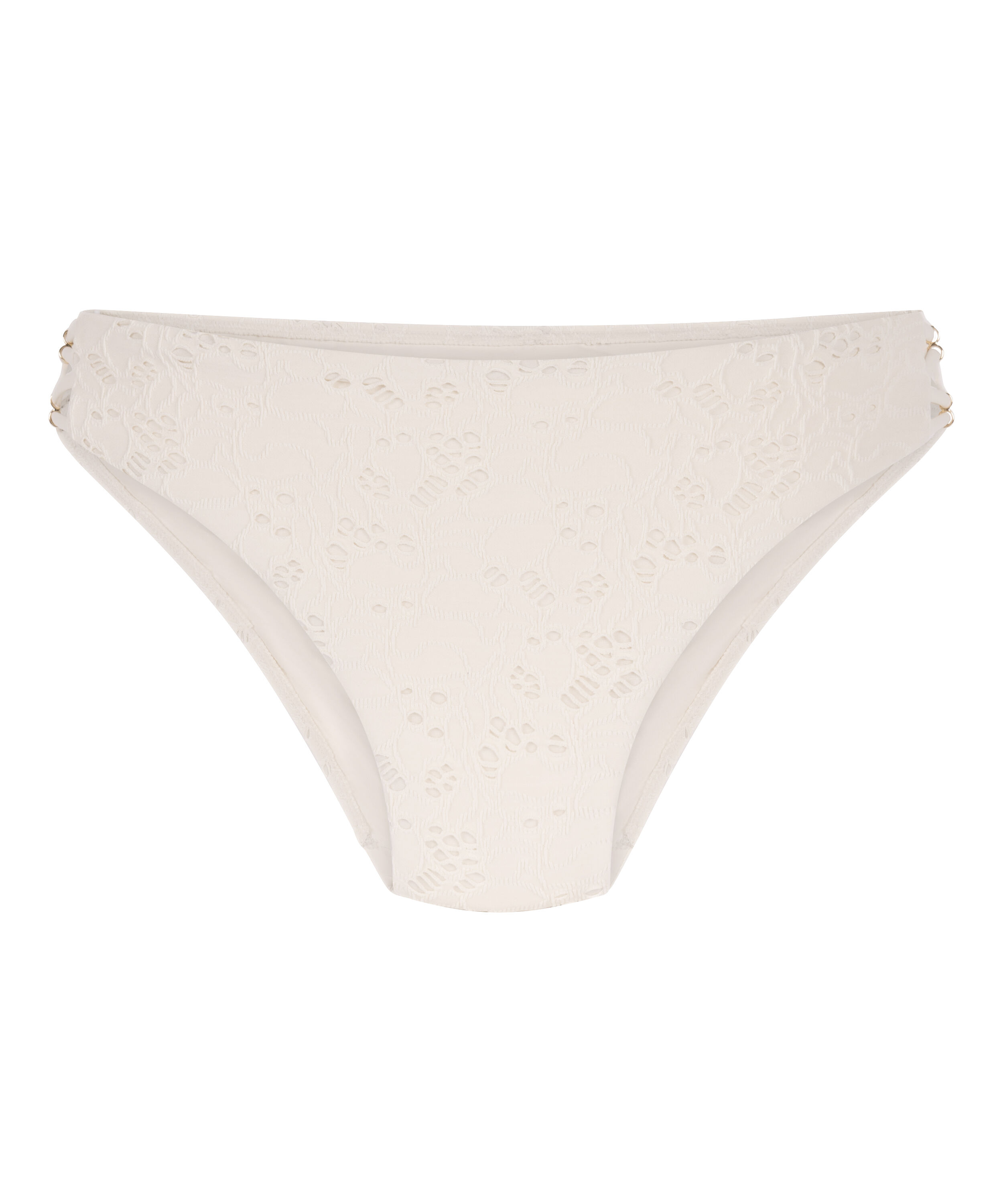 Crochet Bikini Bottoms, White