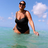 Scallop swimsuit, Black