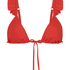 Sardinia triangle bikini top, Red