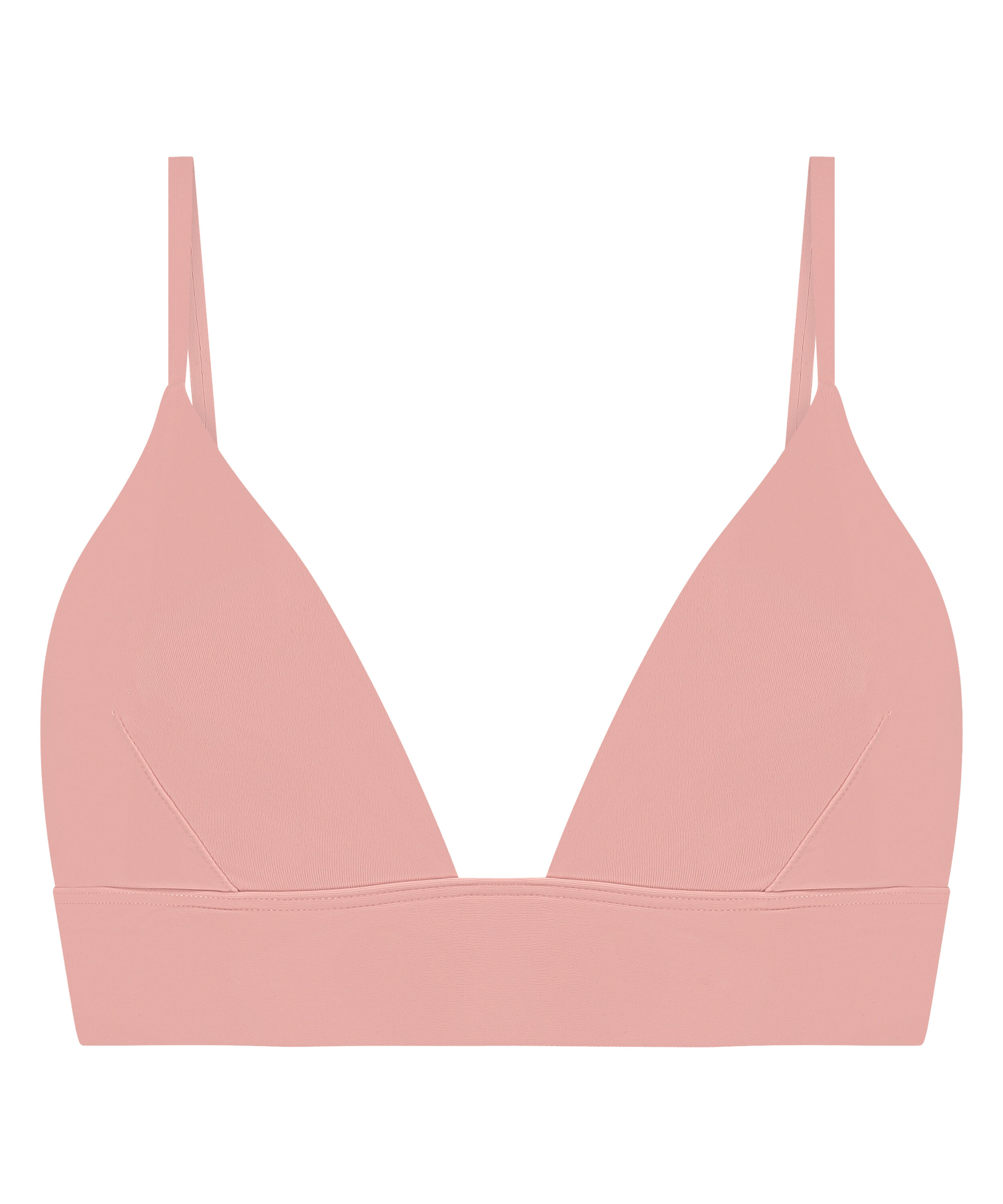 Smooth Triangle Bralette, Pink