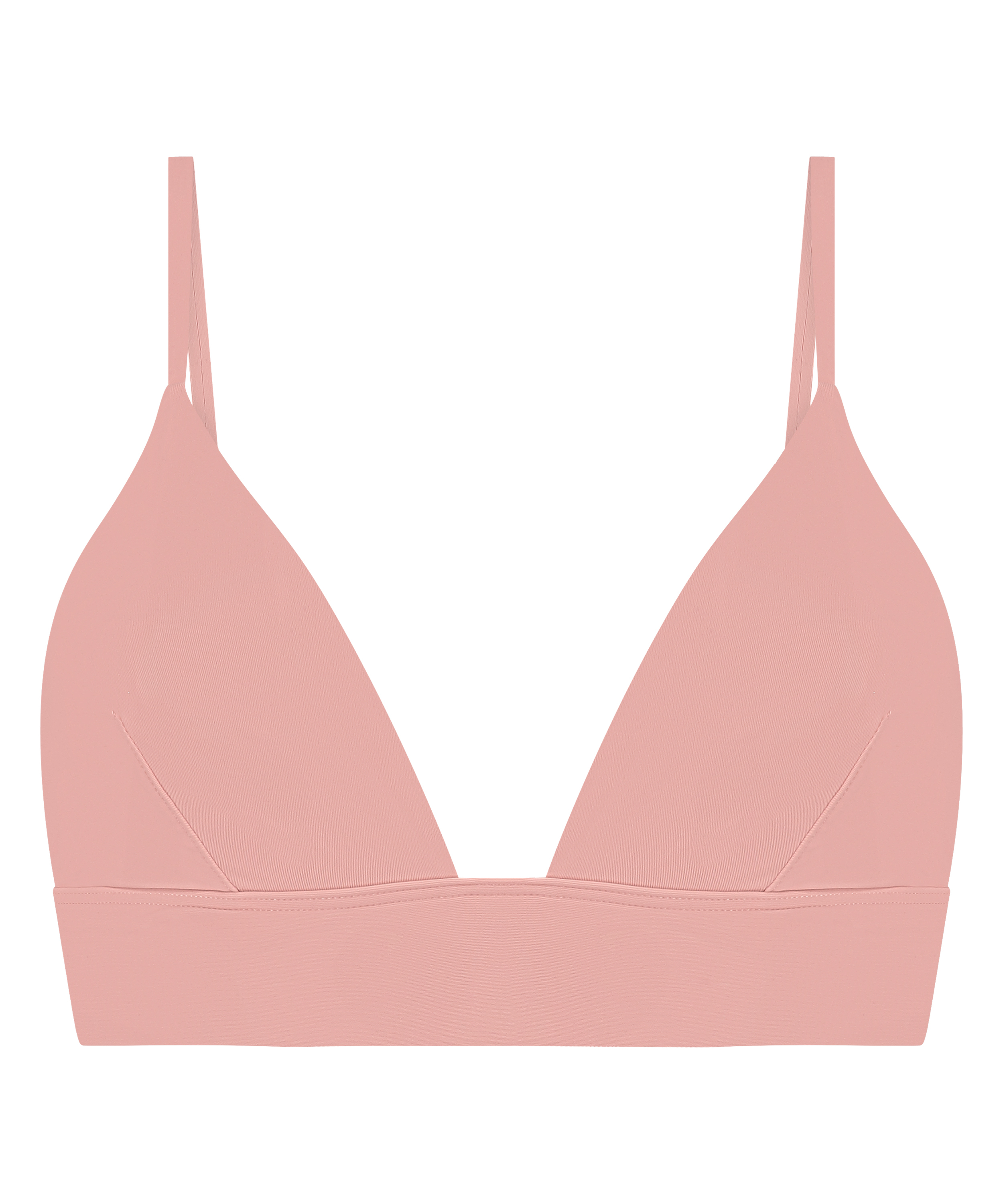 Smooth Triangle Bralette, Pink, main