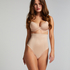 Sculpting scuba high waisted thong, Beige