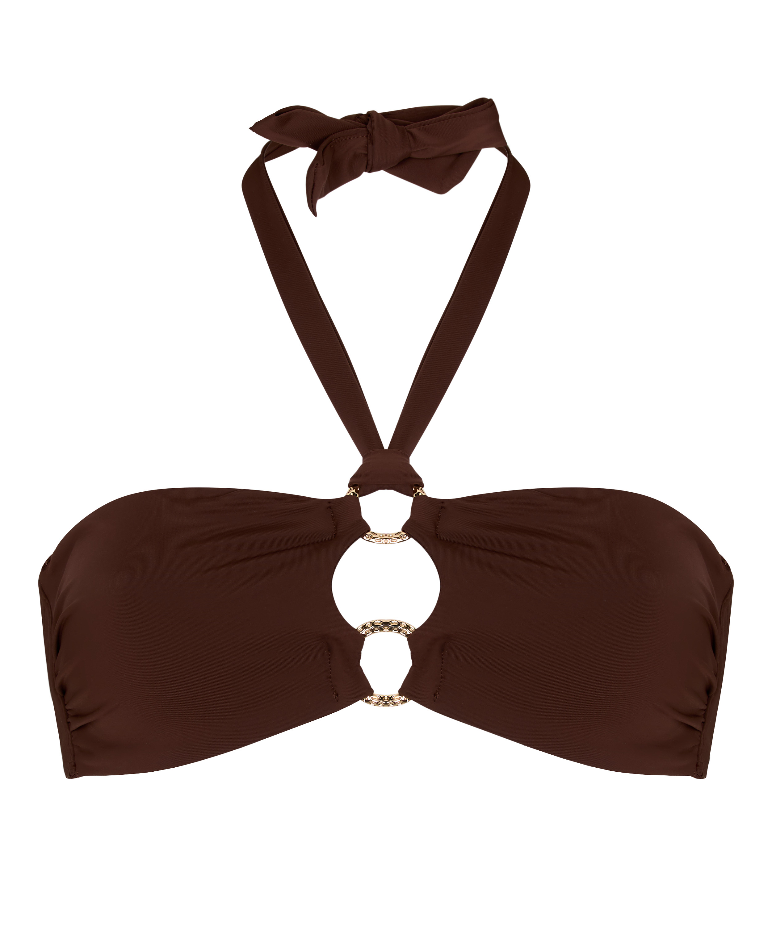 Bandeau Bikini Top Madrid, Brown, main
