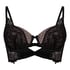 Juliette Padded Longline Underwired Bra, Black