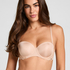 Angie Padded Strapless Underwired Bra, Beige