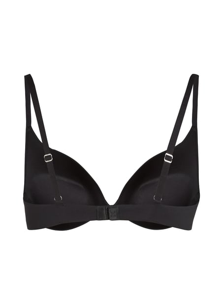 Smooth Padded Underwired Push-Up Bra, Black