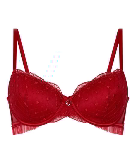 Cordelie Padded Underwired Bra, Red