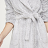 Fleece Bathrobe Short, Gray
