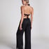Beach Satin Pant, Black
