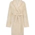 Fleece Bathrobe, White