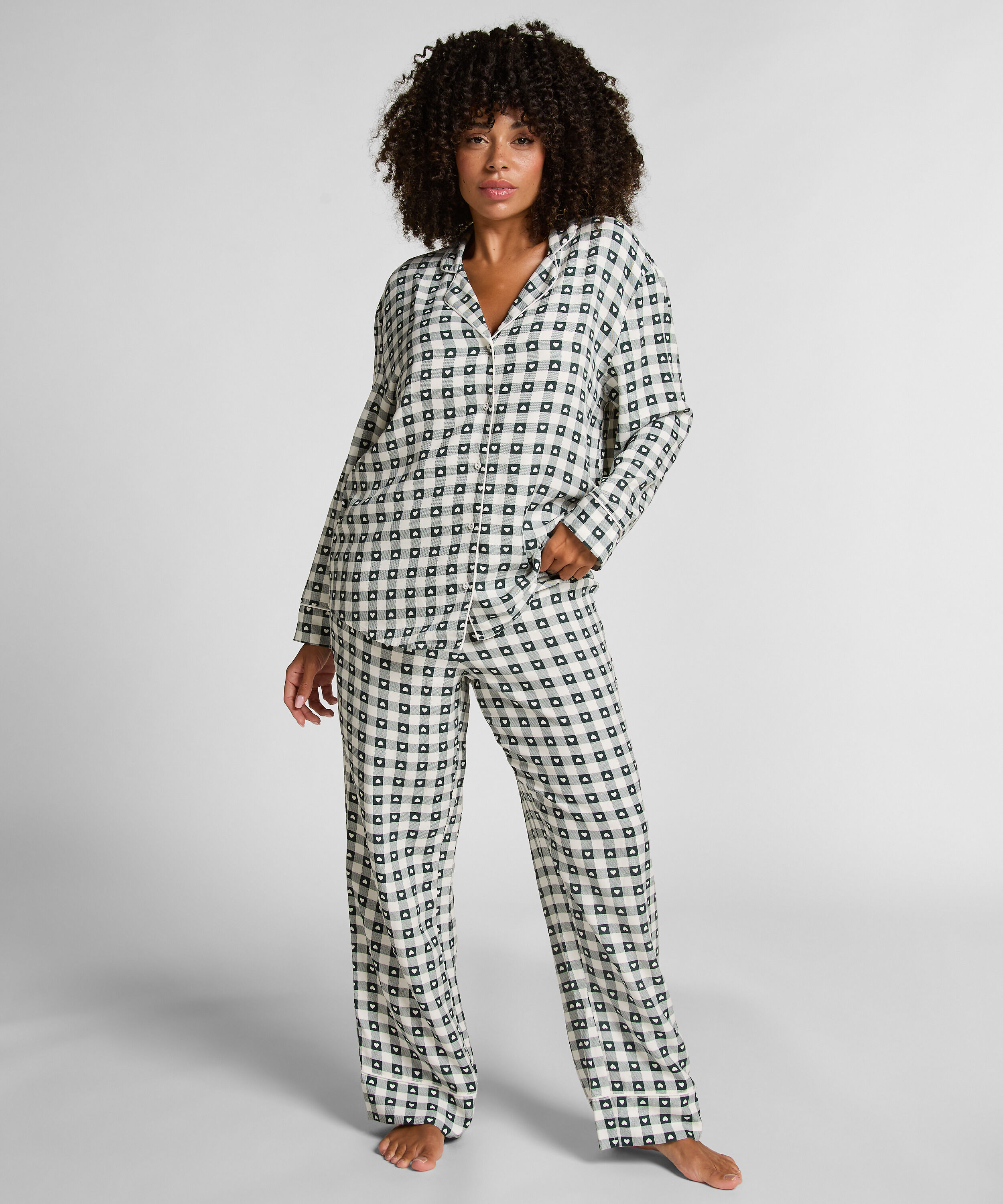 Pyjamaset Twill, Green