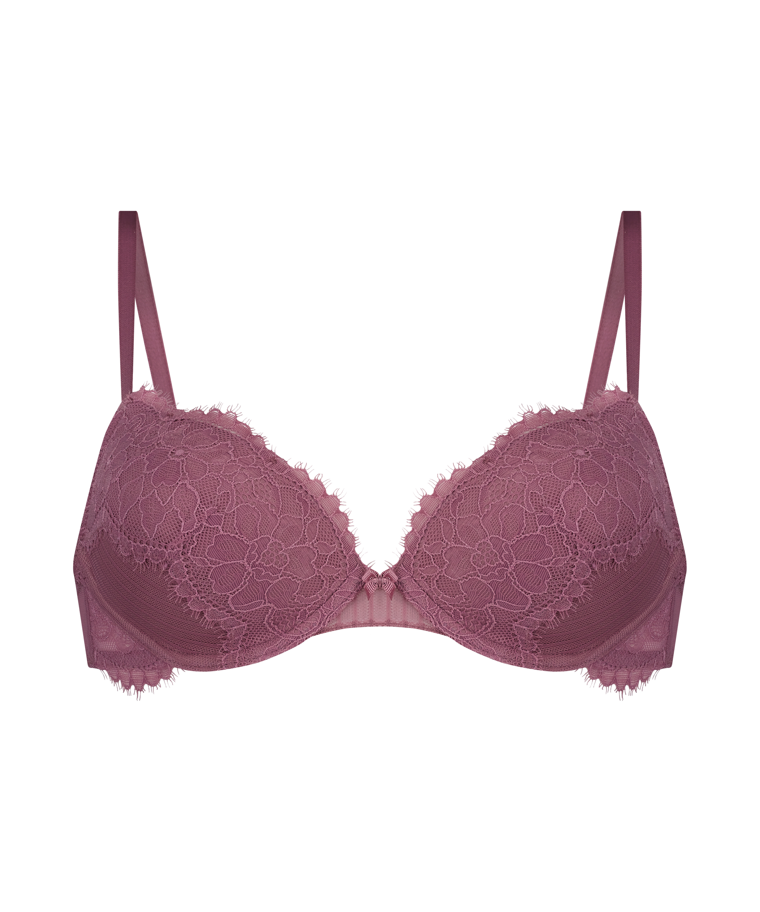 Bliss Padded Underwired Bra, Purple, main