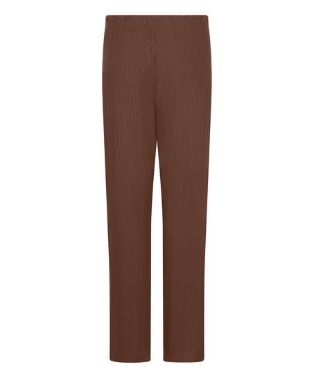 Brushed Jersey Trousers, Brown