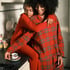 Flannel Pyjama Top, Red