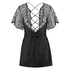 Coco Satin Kimono, Black