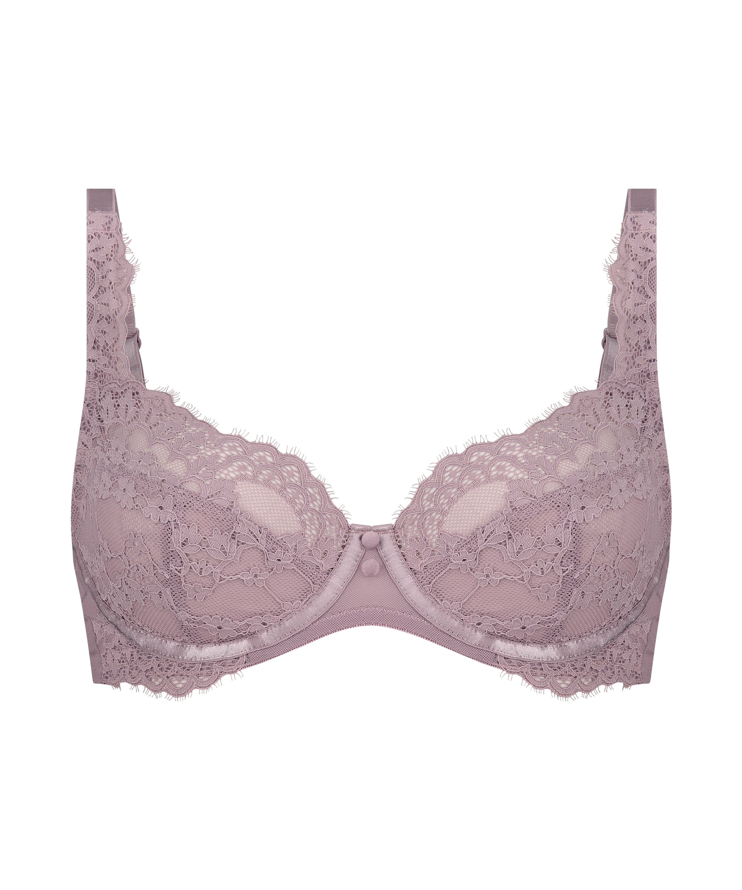 Daisy Non-Padded Underwired Bra, Purple, main