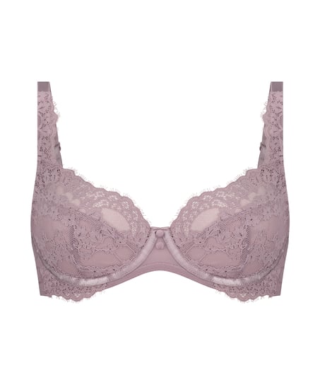 Daisy Non-Padded Underwired Bra, Purple