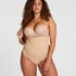 Seamless Enhancing High Waisted Thong, Beige