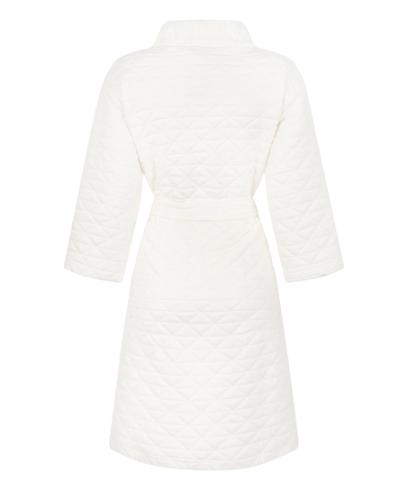 Quilted Robe, White