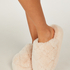 Madeline Fur Slippers, Beige