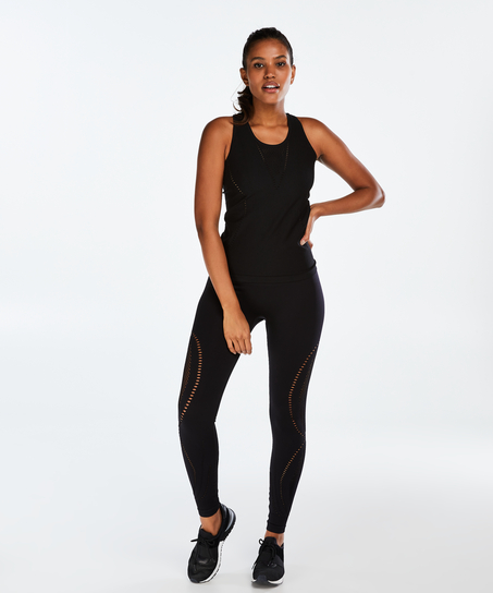 HKMX roundknit tank top, Black