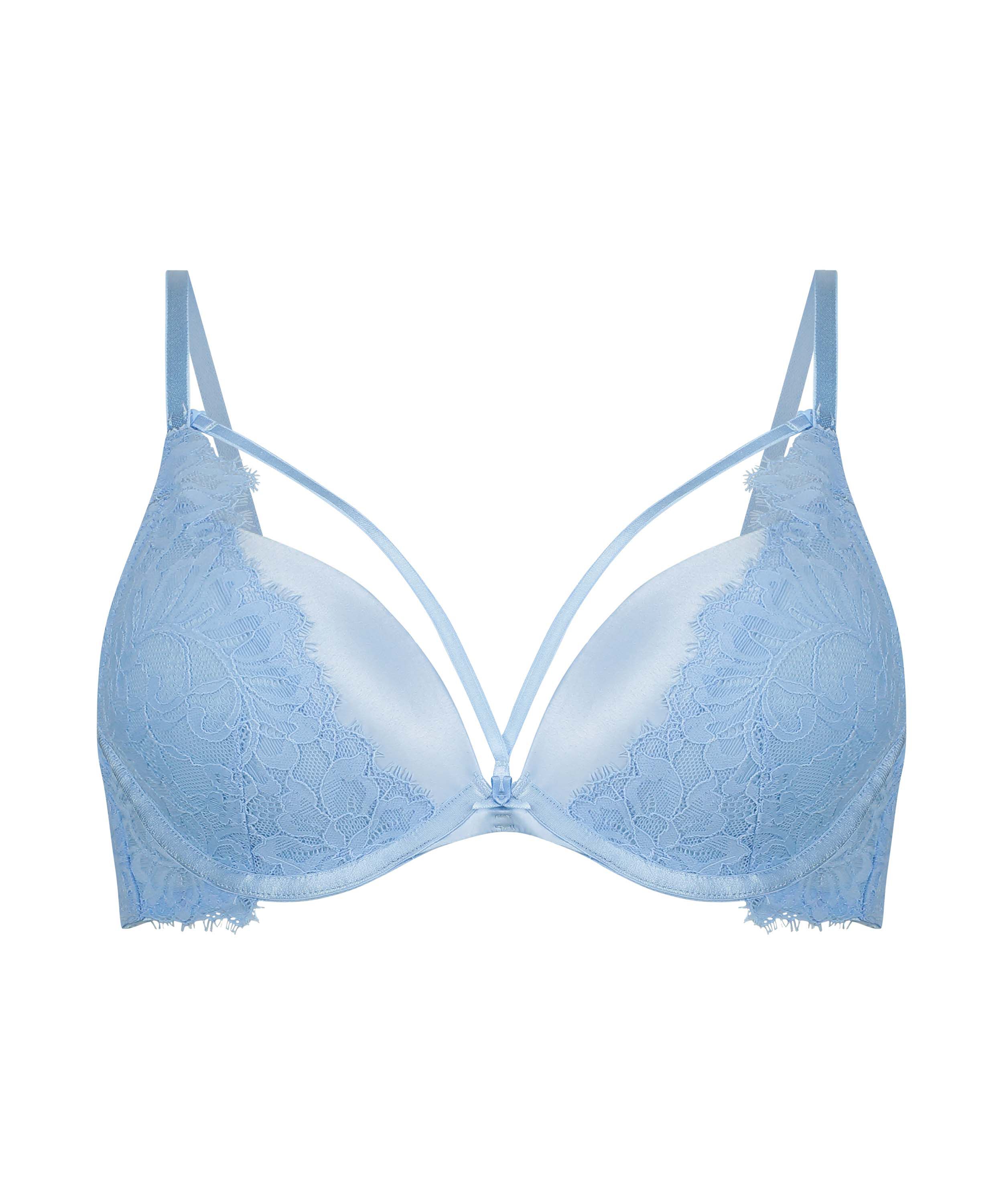 Isabella Padded Push-Up Underwired Bra, Blue
