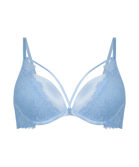 Isabella Padded Push-Up Underwired Bra, Blue