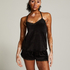 Velvet Lace Cami, Black