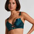 Marjolein Padded Underwired Longline Bra, Blue