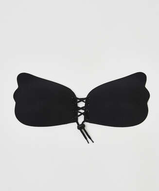 Push-up bra with wing, Black