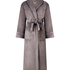 Soft Fleece Bathrobe, Gray