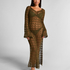 Crochet Maxi Dress, Green