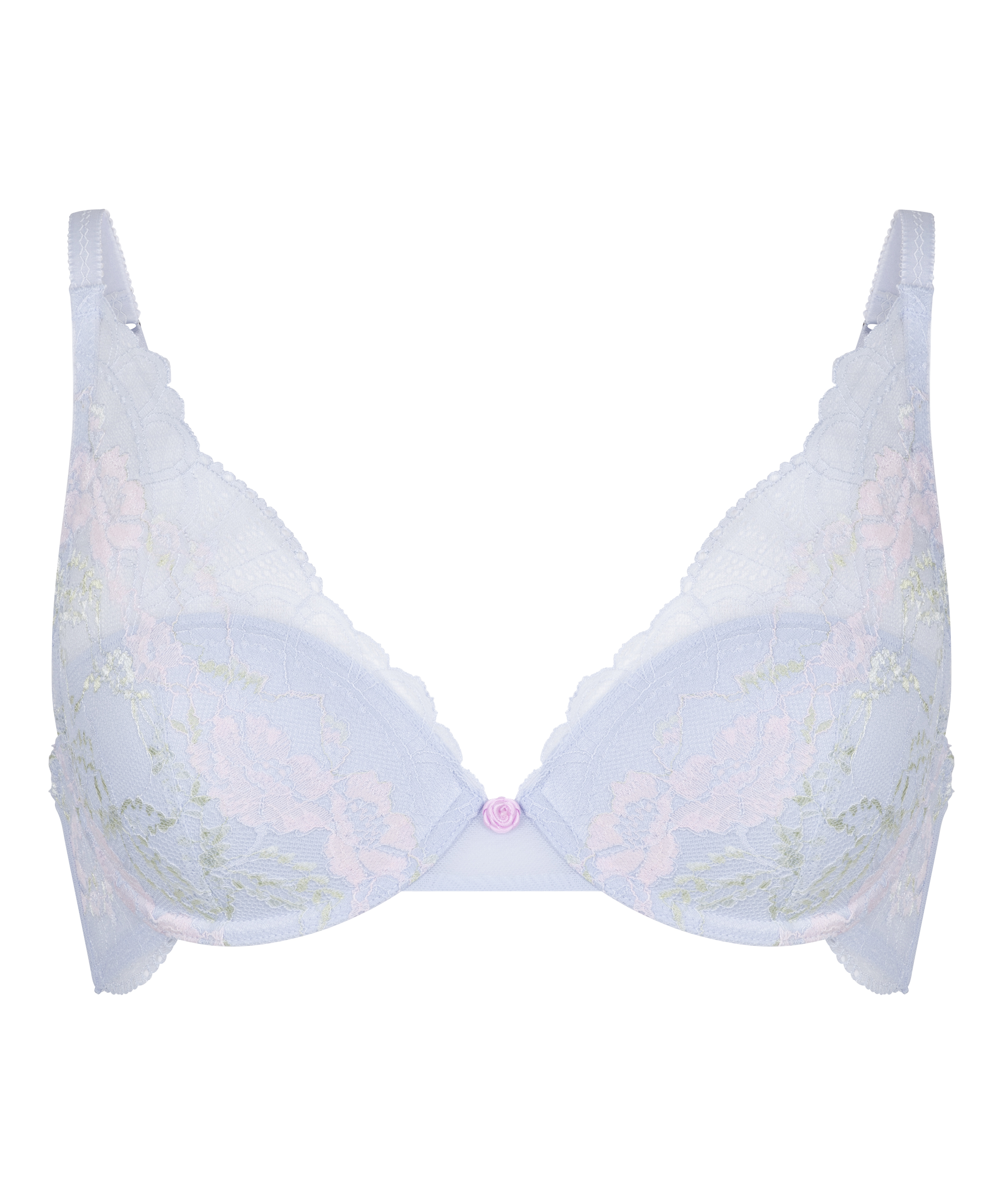 Miri Padded Underwired Bra, Blue, main